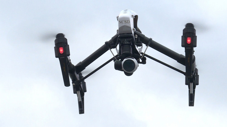 The Noble County Sheriff’s Department bought two drones in 2016 (Barbara Brosher/WFIU, WTIU News).
