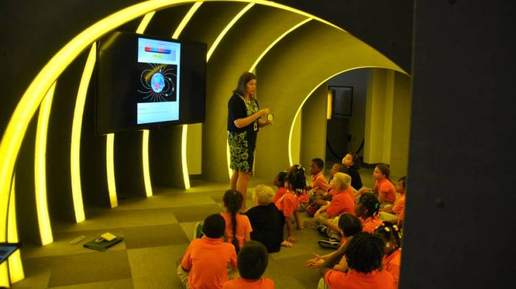 Elementary students at Paramount School of Excellence, a charter school near Rural and Riverside Parkway, don’t have to leave the school grounds for science lessons about space and distant galaxies. - Leigh DeNoon