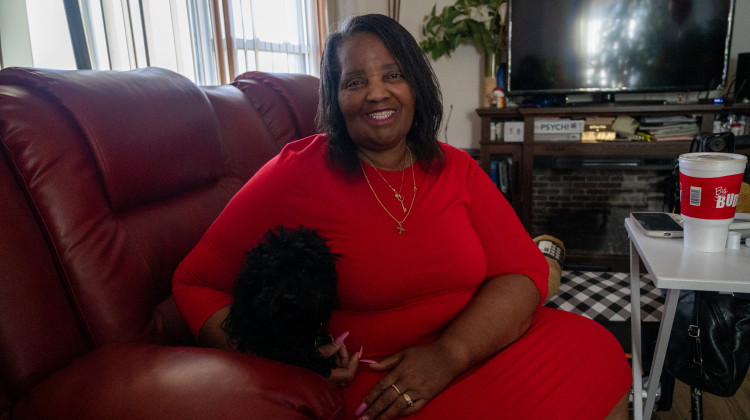 Celita Flowers, of Waterloo, Iowa, participated in Iowa's Return to Community program following a hospitalization for COVID-19 and pneumonia. The program helped set up Flowers with housekeeping services because her health issues did not allow her to deep clean her house. - Natalie Krebs / Side Effects Public Media