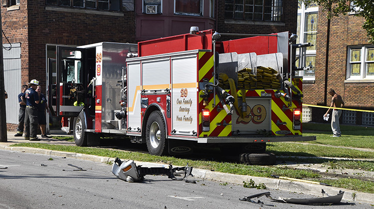 The Indianapolis Metropolitan Police Department is investigating the fatal crash involving an Indianapolis Fire Department truck that was responding Sunday morning to a possible fire. - Provided by the Indianapolis Fire Department