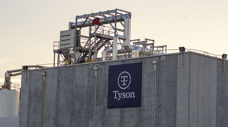 The Storm Lake Tyson pork plant was the site of a COVID-19 outbreak in May 2020 that affected a quarter of its workforce. - (Natalie Krebs/Side Effects)