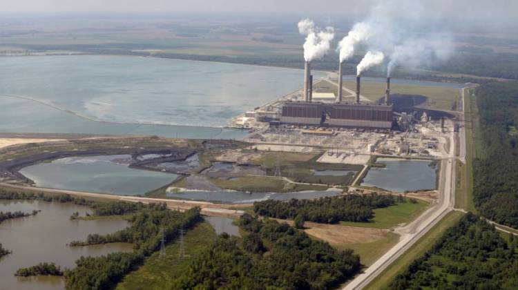 Coal ash ponds at a Duke Energy plant in southwest Indiana. - BlairPhotoEVV