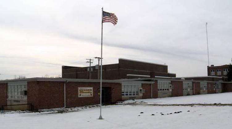 A new charter school in Dugger will now occupy the former Dugger Elementary school building, as well as the Union Junior/Senior High School. - Kyle Stokes/StateImpact Indiana