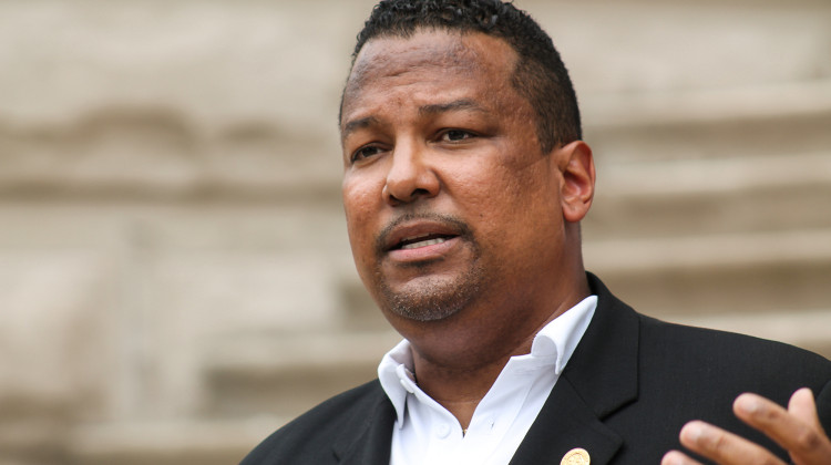 Indiana Black Legislative Caucus Chair Rep. Earl Harris (D-East Chicago) said this year's town halls will focus in part on property taxes.  - Lauren Chapman/IPB News
