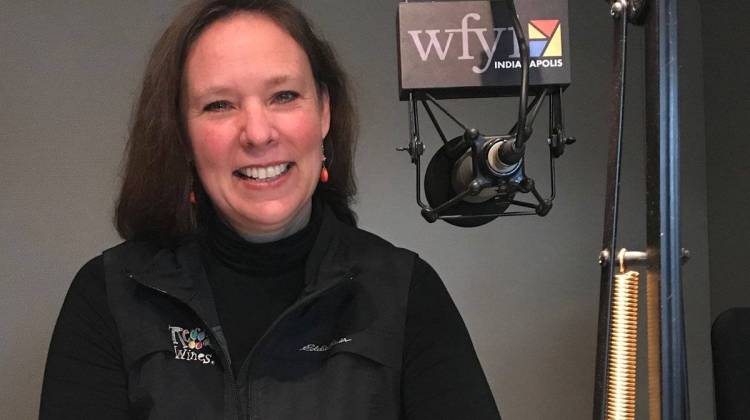 Meredith Easley is co-owner of Indianaâ€™s oldest family-owned winery. - Taylor Bennett/WFYI