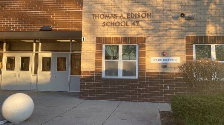 Edison School of the Arts is known for its visual performing arts and academics curriculum, which serves K-8 students on the southwest side of Indianapolis.  - Elizabeth Gabriel / WFYI