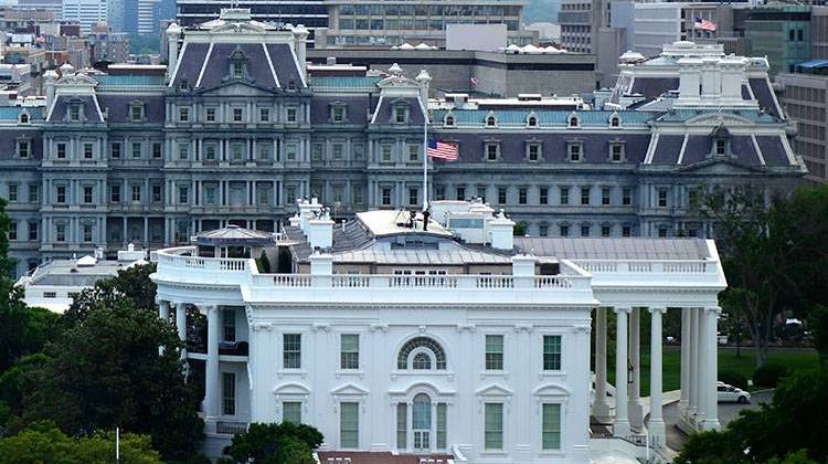 Two longtime aides to Vice-president elect Mike Pence will join his staff in the Eisenhower Executive Office Building. A third will work in the White House with President-elect Donald Trump. - Lea Shanley, CC-BY-SA-3.0