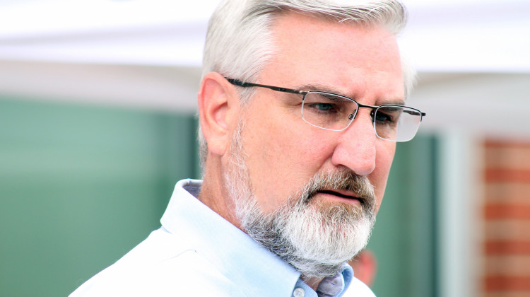 Gov. Eric Holcomb said Indiana’s more important asset is people – and how smart and healthy they are. - Brandon Smith/IPB News