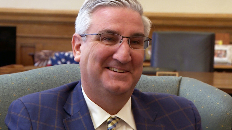 Gov. Eric Holcomb announced Friday he would be extending the state’s “Stay-At-Home” order through May 1, falling in line with neighboring states. - Zach Herndon/WTIU