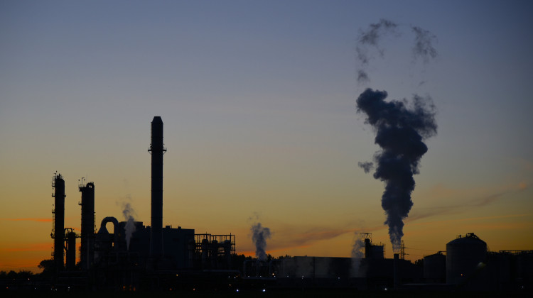 Indiana University's Gabriel Filippelli said  companies can "trade" credits and quotas. But this can burden local communities that are buying more emission credits. - Justin Hicks / IPB News