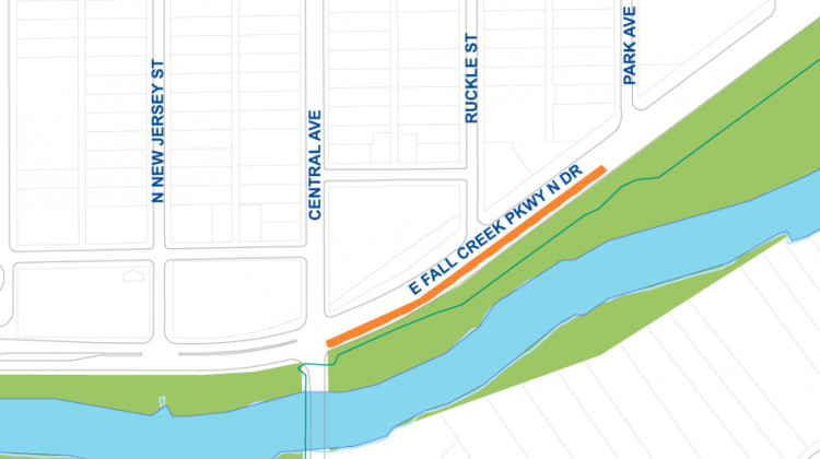 Lane closure coming to Fall Creek Parkway