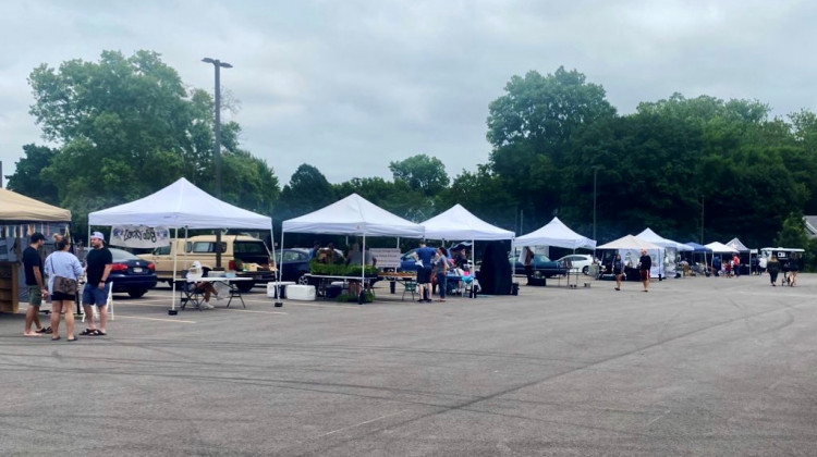 Indy's new farmers market operates out of the Circle City Industrial Complex parking lot. - Farmers and the Flea Market