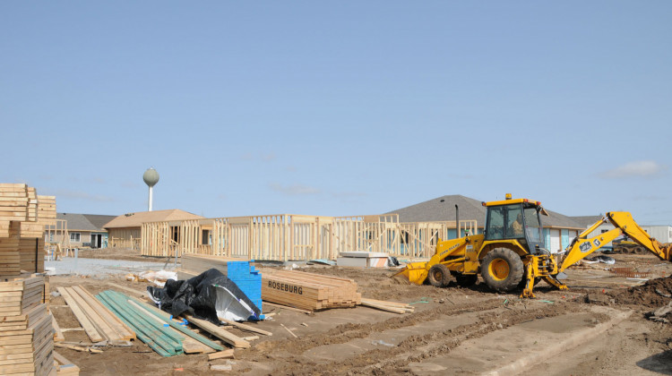 New homes being built in Greensburg, Kansas, 2008 - FEMA/ John Shea