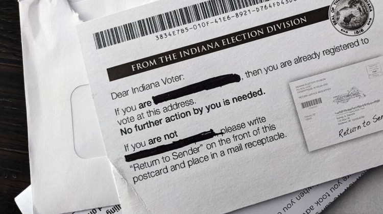 Indiana voters may soon receive postcards for federally-required voter roll cleanup