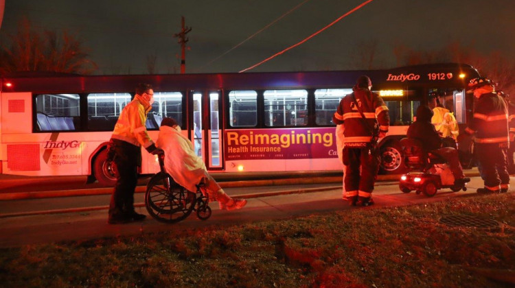 41 residents and three staff members of Crown Pointe Indianapolis  were placed in IndyGo buses for heated shelter and were moved to another senior living facility next door.