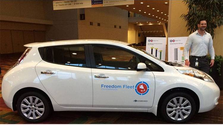 Indianapolis Mayor Greg Ballard and city-county councilors have reached a tentative deal in a lawsuit over the cityâ€™s electric vehicle fleet. - Christopher Ayers/WFYI