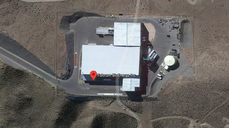 An aerial view of Fulcrum BioEnergy's Sierra BioFuels Plant in Storey County, Nevada.  - (Courtesy of Google Maps)