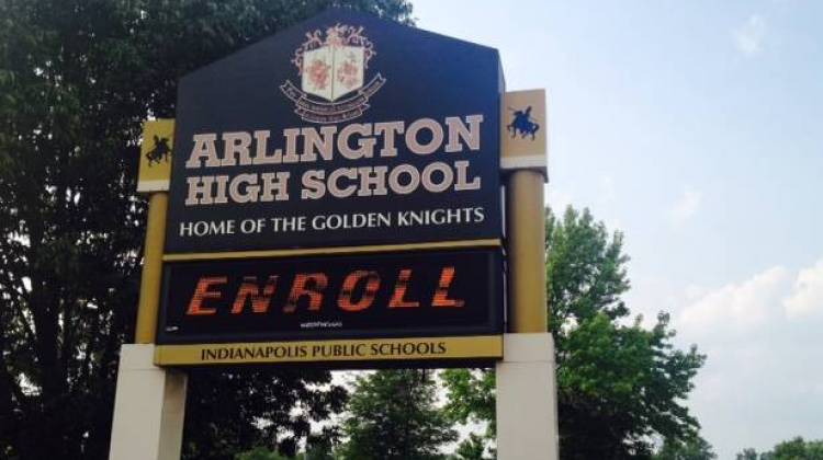 Arlington Community High School has returned to Indianapolis Public Schools Corp. after three years being run under a state contract by charter school company Tindley Accelerated Schools.  - Eric Weddle / WFYI Public Media