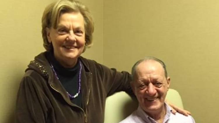 Dennis O'Brien and his wife Brenda at the IU Cancer Center.