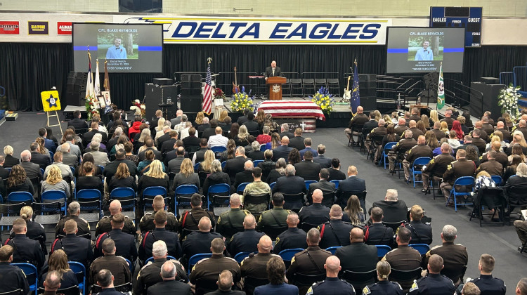 Delaware County mourns sheriff’s deputy as law enforcement across Indiana help with funeral