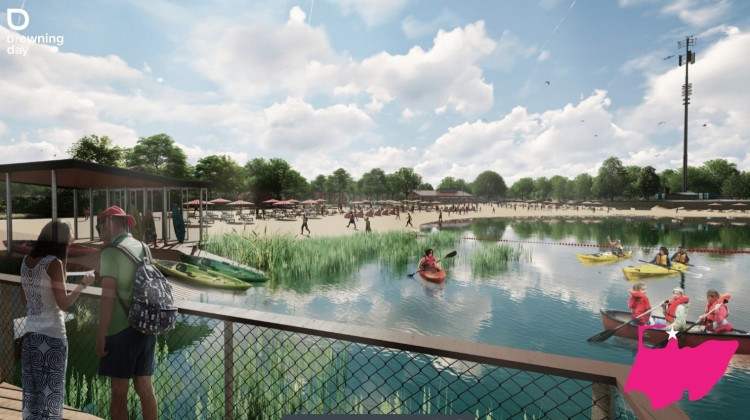 Construction underway on 70-acre waterfront park in Fishers