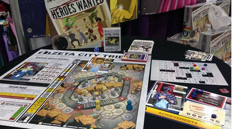 The Heroes Wanted board game. - Dan Fahrner
