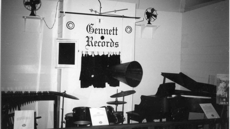 Recreated Gennett Studio interior at the county museum in Richmond. - Randy McNutt