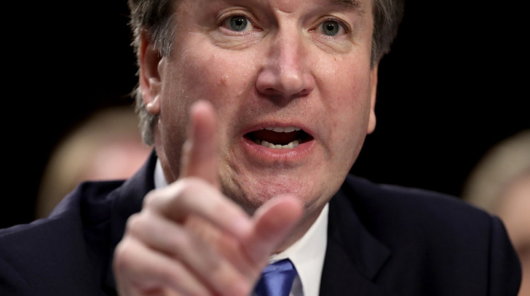 Supreme Court nominee Judge Brett Kavanaugh during the second day of his Supreme Court confirmation hearing on Capitol Hill.