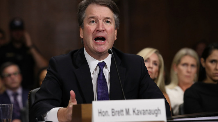 Judge Brett Kavanaugh testifies to the Senate Judiciary Committee during his Supreme Court confirmation hearing on Capitol Hill on Sept. 27. The Senate is taking a final vote on his nomination on Saturday. - AP Photo