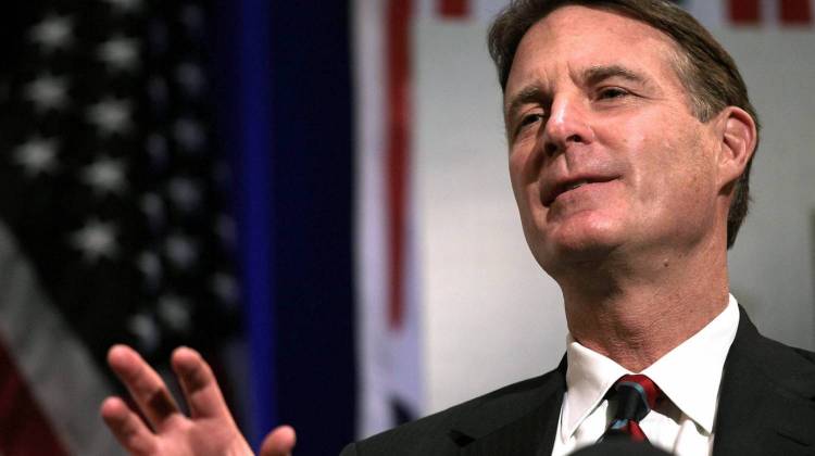 Former U.S. Sen. Evan Bayh of Indiana speaks at the launch of the unaffiliated political organization known as "No Labels" on Dec. 13, 2010 at Columbia University in New York City. He is running for his old Senate seat this summer. Photo by Spencer Platt/Getty Images