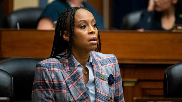 Rep. Shontel Brown, a Democrat from Ohio, is calling on the FDA to do further investigations into hair straightening products that contain chemicals flagged for health risks. - Bill Clark / CQ-Roll Call, Inc via Getty Images