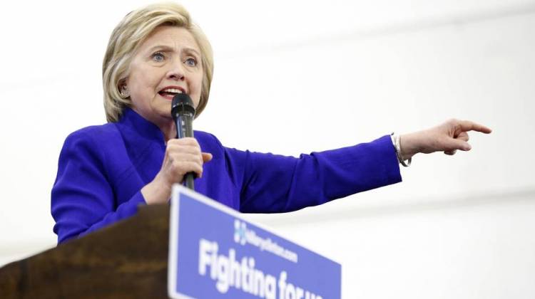 Hillary Clinton addresses supporters at Long Beach City College on the final day of California campaigning last week in Long Beach, Calif.