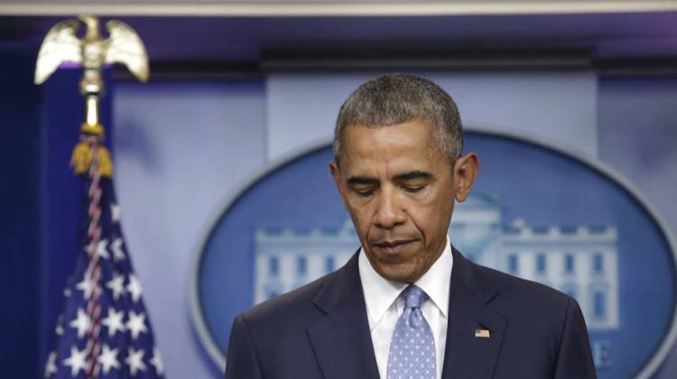 President Obama makes a statement at the White House about the deadly shooting of police officers in Baton Rouge, La., on Sunday. A day later, he sent an open letter to the nation's law enforcement officers expressing his condolences and support. - Yuri Gripas/AFP/Getty Images