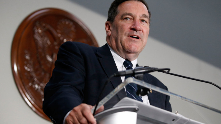 Sen. Joe Donnelly (D-Ind.) speaks at the Hart Senate Building on June 14, 2017 in Washington, D.C.  - Paul Morigi/Getty Images