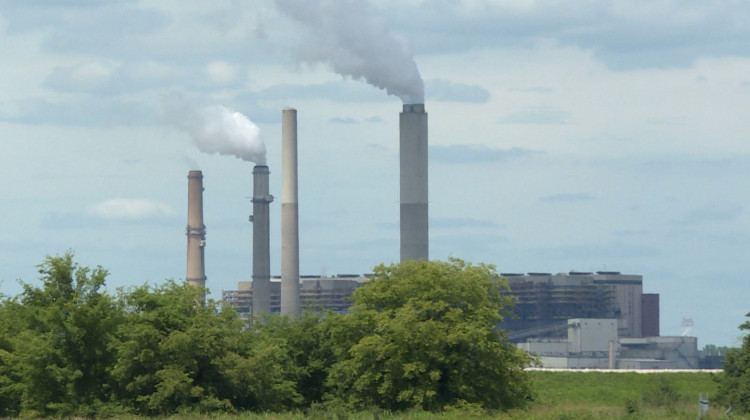 Duke Energy's Gibson coal plant is one of the few coal plants in Indiana that isn't expected to fully retire by 2028. Coal plant closures have been driving down greenhouse gas emissions in Indiana. - Rebecca Thiele/IPB News