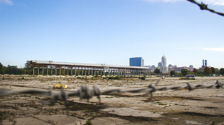 Elanco will build its news headquarters on a 10-acre site in the West Indianapolis neighborhood that was once part of GM's Indianapolis Stamping Plant. - Doug Jaggers/WFYI