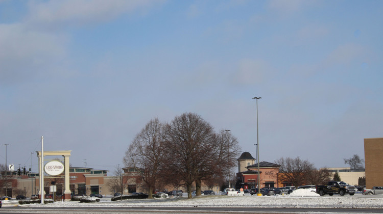 Greenwood Park Mall, the day after reported gunshots reminded residents of the fatal shooting in July. - Emilie Syberg