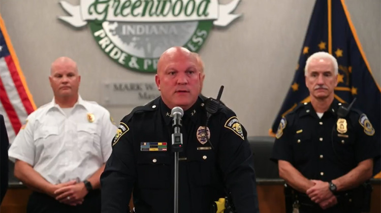 Greenwood Police Department Chief Jim Ison provided an update on the investigation of the Greenwood Park Mall mass shooting on Monday, July 18, 2022.  - Screenshot City of Greenwood Facebook