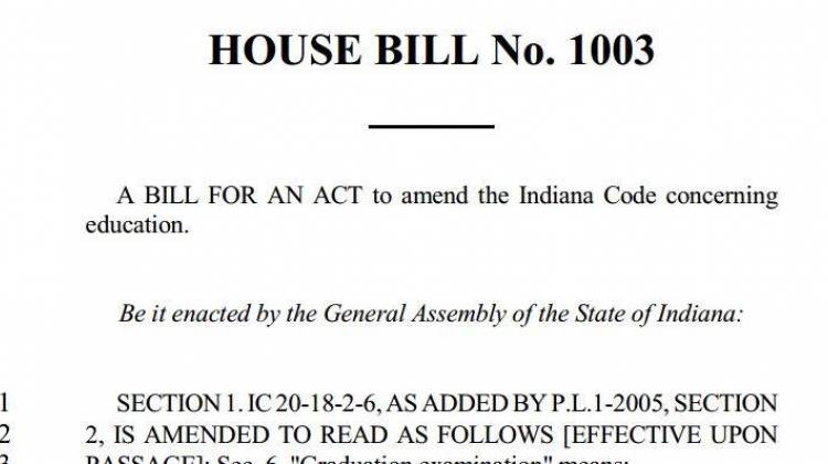 Indiana House Bill 1003 - Indiana General Assembly