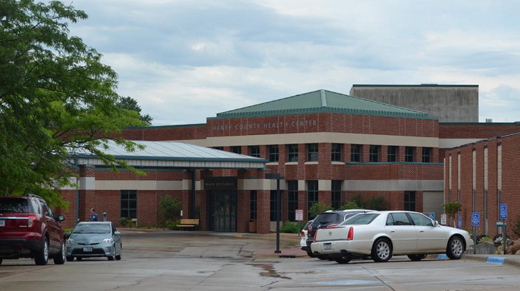 The Henry County Health Center in Mount Pleasant is one of the state's 82 critical access hospitals. It has just 25 beds. Smaller, rural hospitals like this were easily overwhelmed with COVID-19 patients during surges. - Katrina Sostaric/Iowa Public Radio