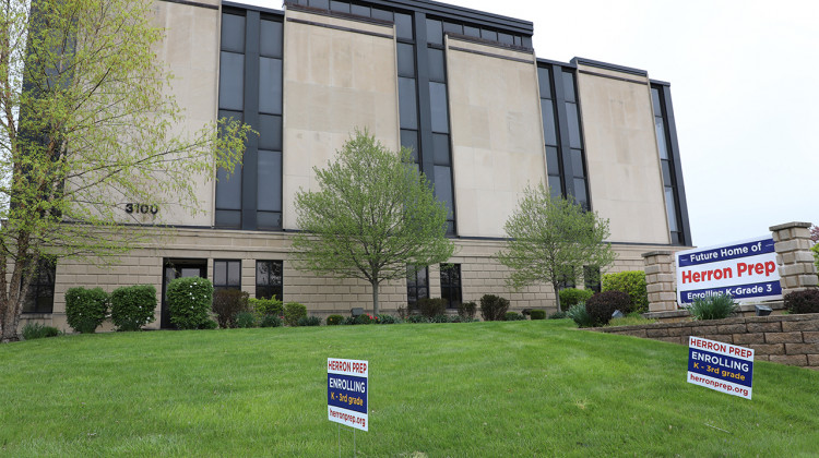 Herron Classical Schools purchased the former Salvation Army building at 3100 N. Meridian St. from The Children’s Museum of Indianapolis. It will become the Herron Preparatory Academy for students in grades K-8.  - (Eric Weddle/WFYI)