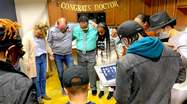 Jamel Hill and his family are praying as they wait for Match Day announcement to know where he will go for medical residency. - Farah Yousry/Side Effects Public Media