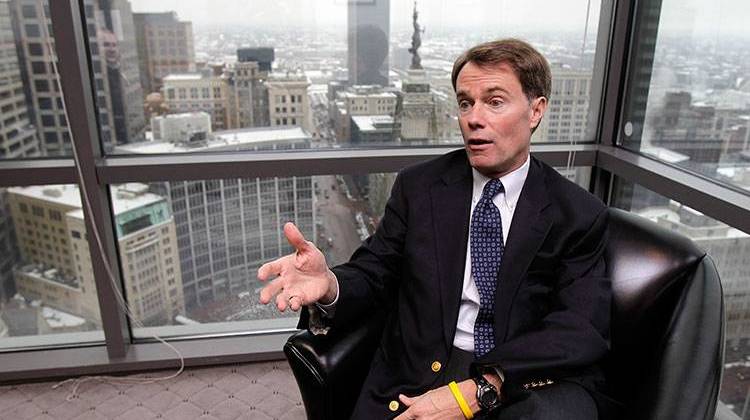 Former U.S. Attorney Joe Hogsett, shown here in his office in 2010, announced Wednesday that he is running for Mayor of Indianapolis. - AP Photo/Darron Cummings