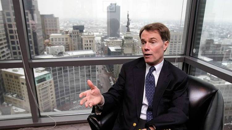 In this photo taken Dec. 21, 2010, U.S. Attorney Joe Hogsett responds to a question while in his office in downtown Indianapolis. - AP Photo/Darron Cummings