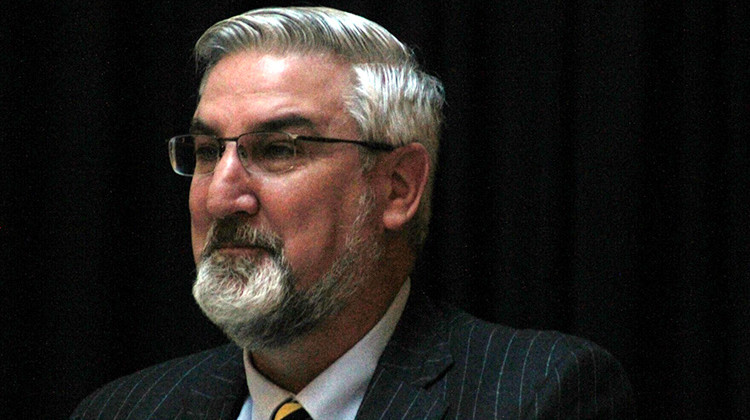 Gov. Eric Holcomb has rarely used his pardon and clemency powers during his time as governor. - Brandon Smith/IPB News