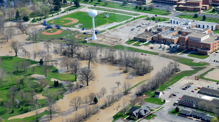 The city of Tipton during the flood of 2013.  - Courtesy of Tipton County