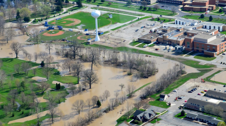 The city of Tipton during the flood of 2013. - Courtesy of Tipton County