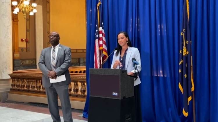 Members of the Senate Democratic Caucus called on Republican senators to do more in support of public education at a press conference on Thursday. - Indiana Senate Democratic Caucus/Facebook