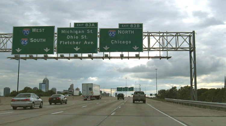 The U.S. Department of Transportation will send $40 million to add lanes to I-65 in northcentral and southcentral Indiana. - Peetlesnumber1/Wikimedia Commons