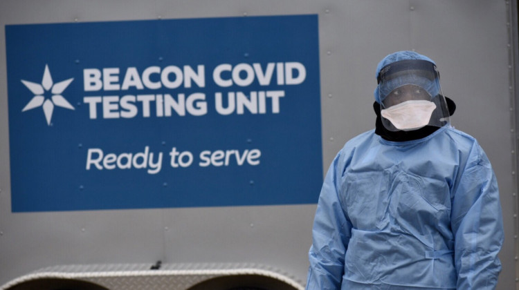 Beacon Health System hospitals in Elkhart and South Bend are beginning to feel the strain as COVID-19 cases continue surging statewide.  - Justin Hicks/IPB News